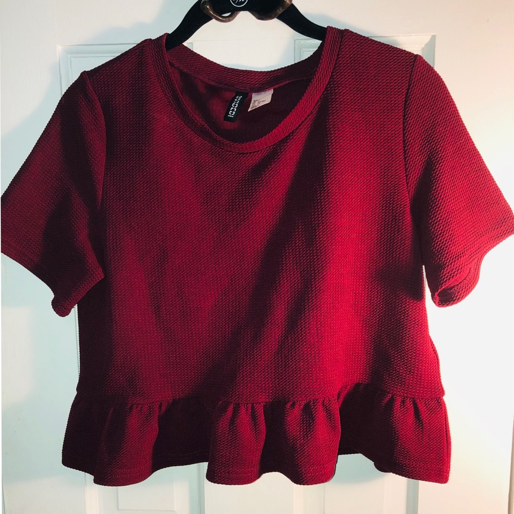 ‘🎈3@ $20’ H&M l Short Sleeved Peplum Top